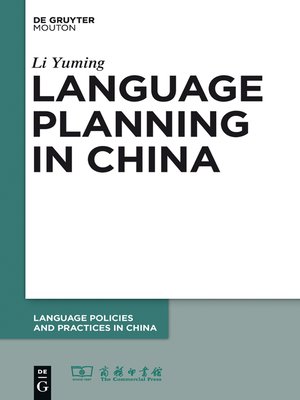 cover image of Language Planning in China